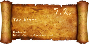 Tar Kitti névjegykártya